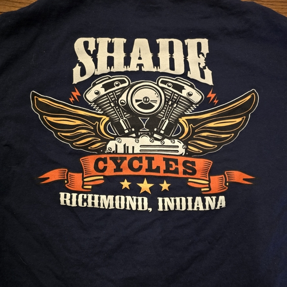 Eagle Graphic Nature T Shirt Shade Cycles Richmond Indiana Motorcycle Shop Tee - Picture 3 of 5